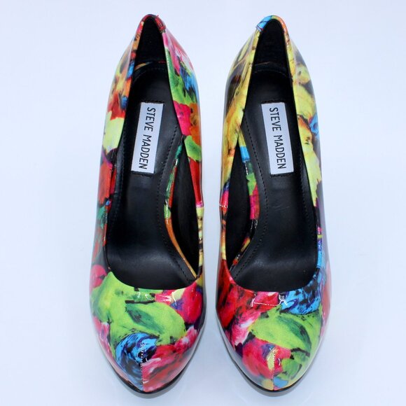 Steve Madden Nala Platform Stilettos Floral 7.5 - Picture 2 of 7